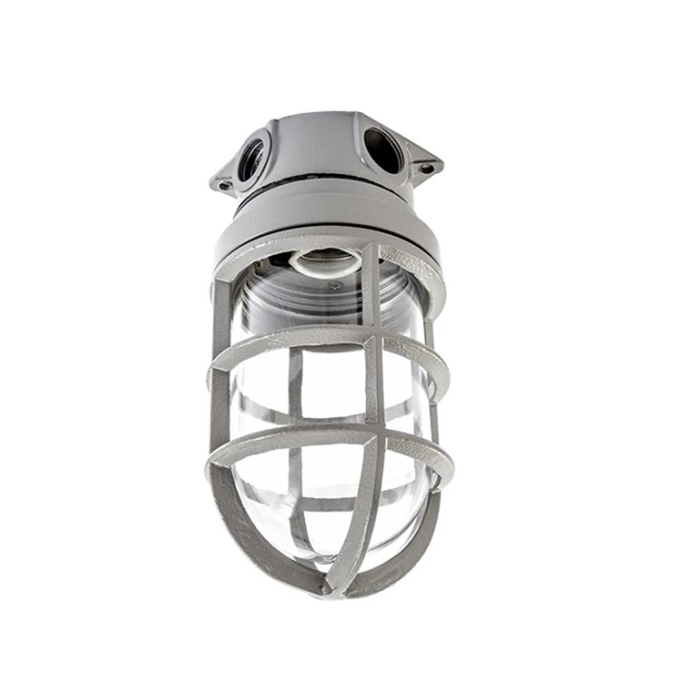 Luminaria Blindada Plafonier para Lampada 300W IP54 Cinza - Olivo