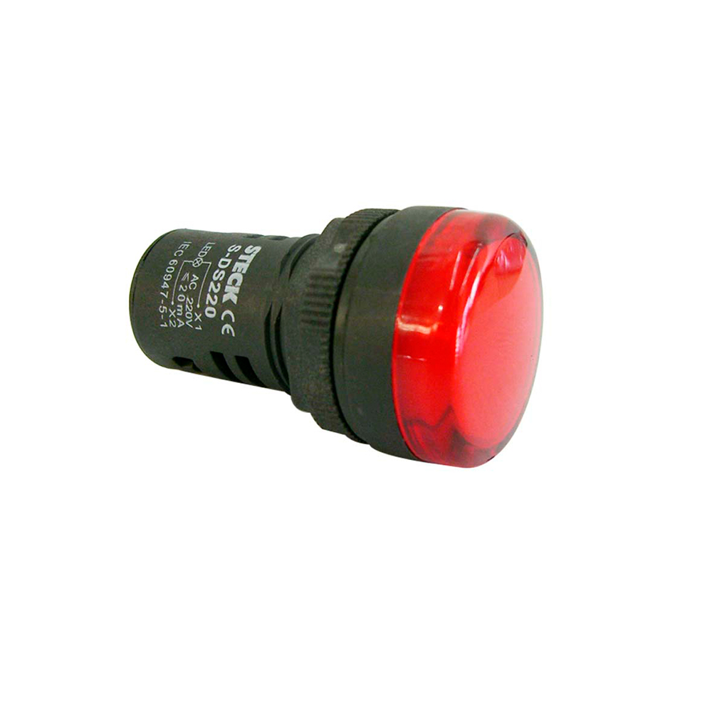Sinalizador LED Vermelho 24v - Steck