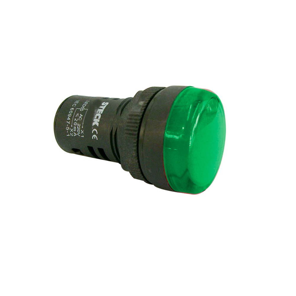 Sinalizador LED Verde 24v - Steck
