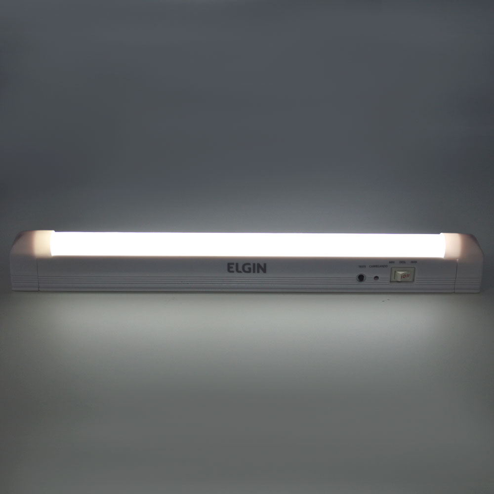 Luminária de Emergência Slim Led 4W Bivolt Luz Branca - Elgin