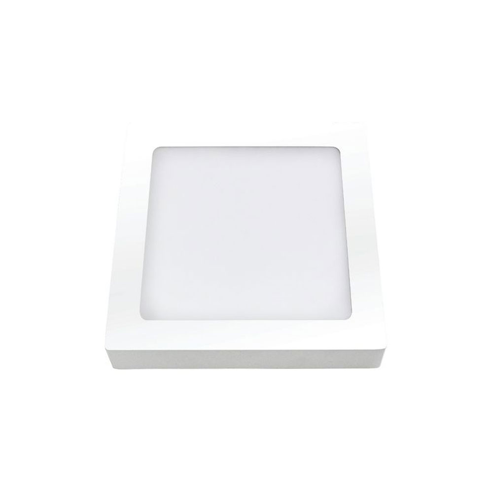 Painel Led de Sobrepor Quadrado 12W Bivolt Luz Branca 17cm - Ourolux