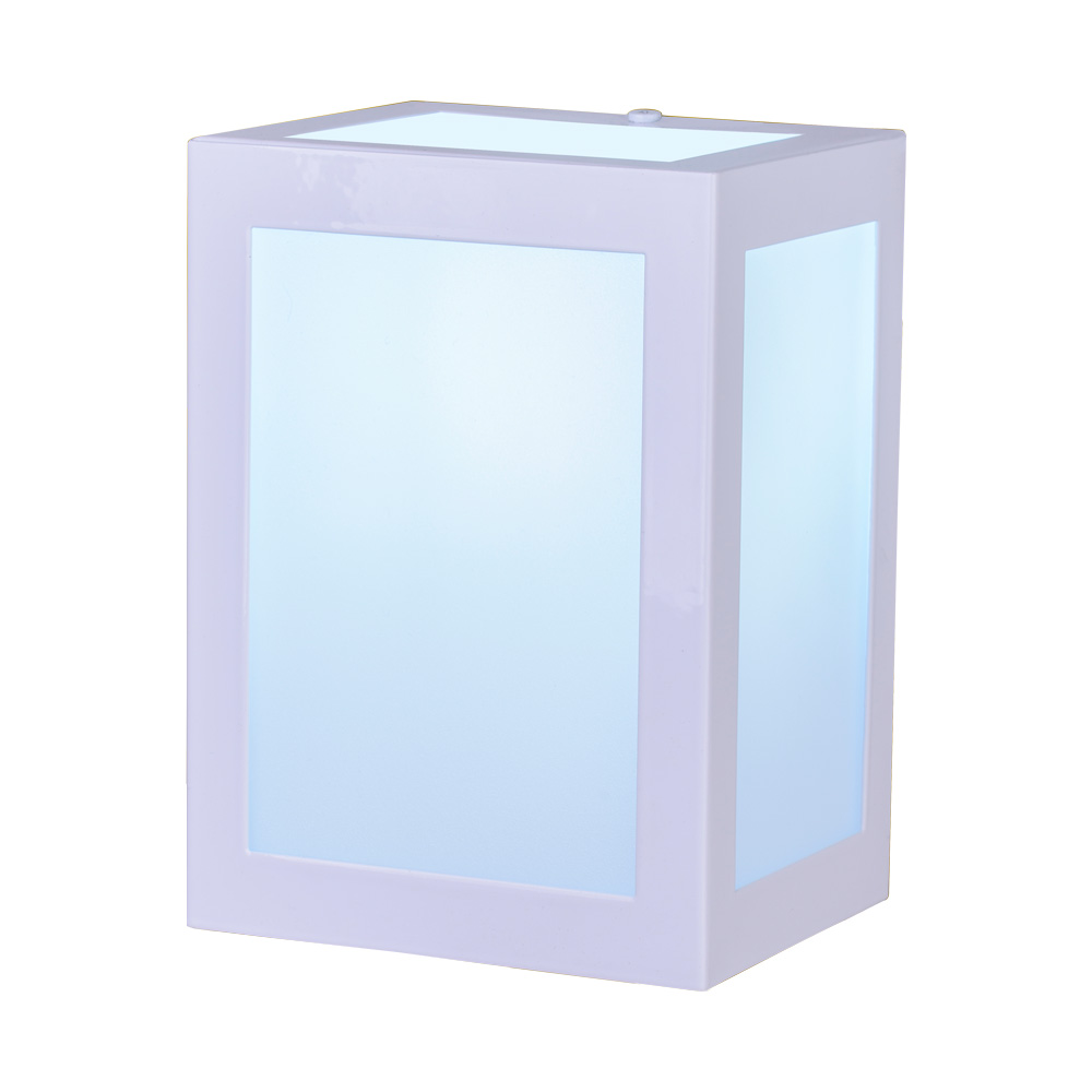 Arandela Bolt Branca Alumínio e Vidro Jateado 20 cm P/ 1 Lâmpada E27 - Lustres Ideal