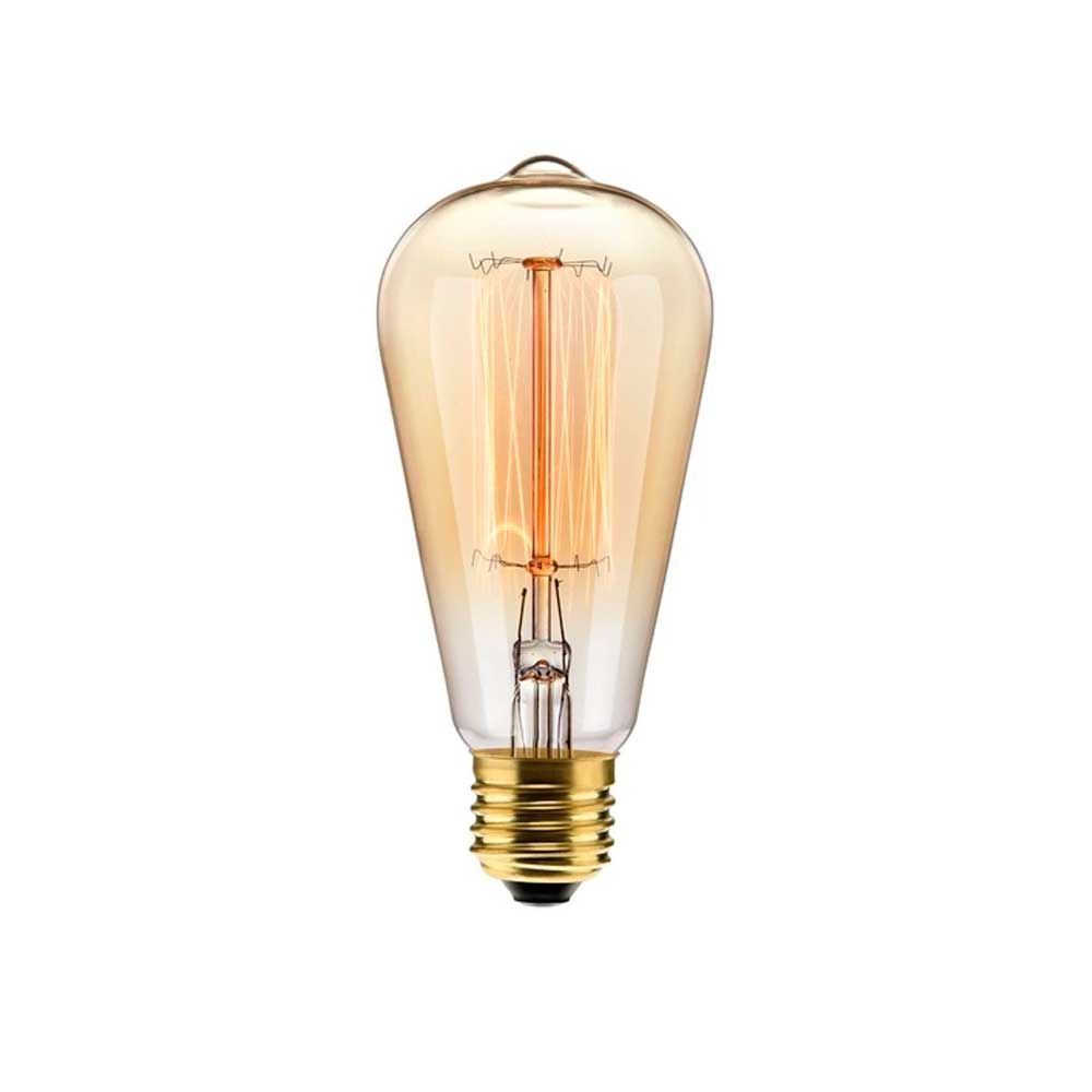 Lâmpada Filamento Carbono ST64 40W 127V Luz Amarela E27 - Elgin