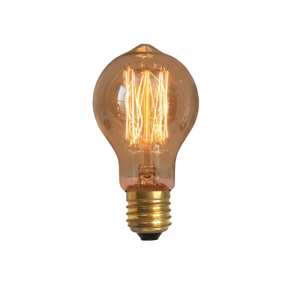 Lâmpada Filamento de Carbono A19 40W 127V Luz Amarela E27 - GMH Trade