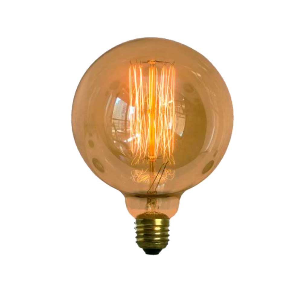 Lâmpada Filamento Carbono G125 40W 127V Luz Amarela E27 - Elgin