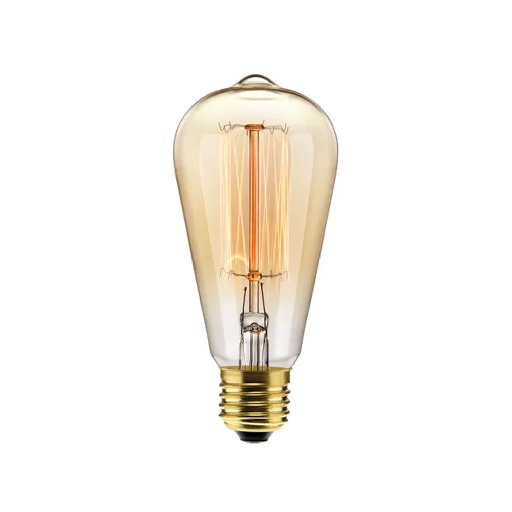 Lâmpada Filamento de Carbono ST64 40W 220V Luz Amarela E27 - Elgin