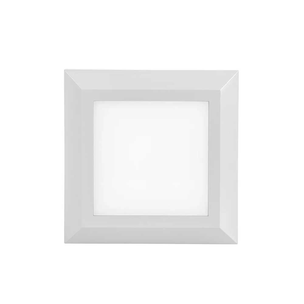 Balizador Quadrado LED Embutir 3W Bivolt Luz Amarela IP65 Branco 150 Lúmens - Osram