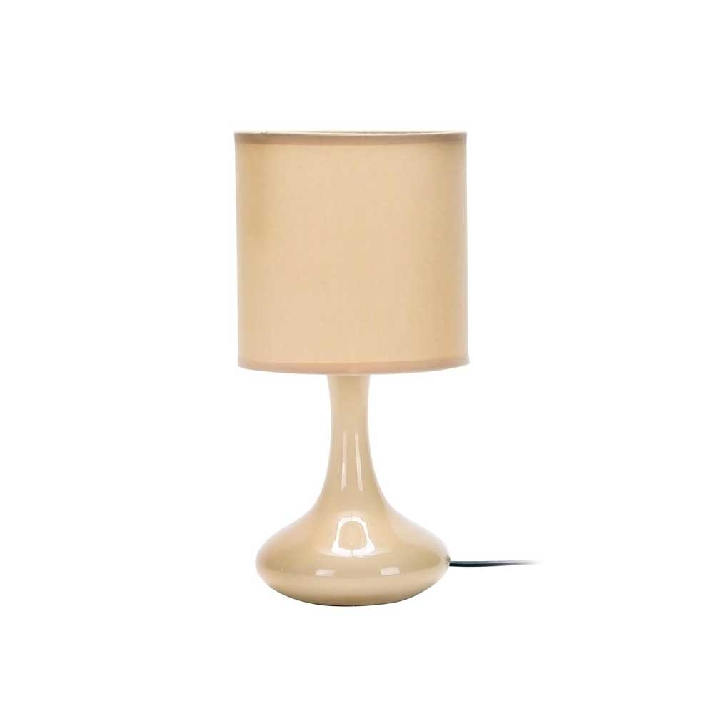 Abajur Ceramica 30cm para 1 Lampada 40W E27 Bege - Newline Iluminacao