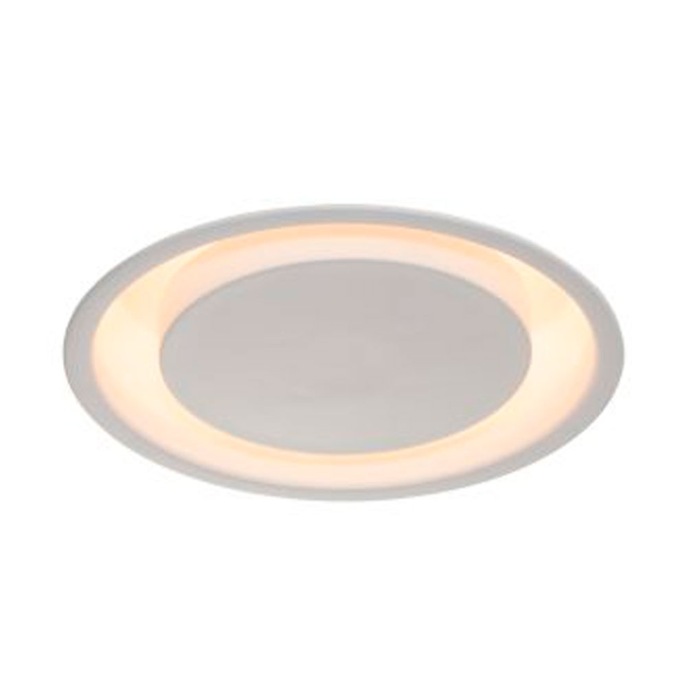 Plafon Eclipse Embutir Redondo Branco 40 cm p/ 3 Lâmpadas E27 - Itamonte