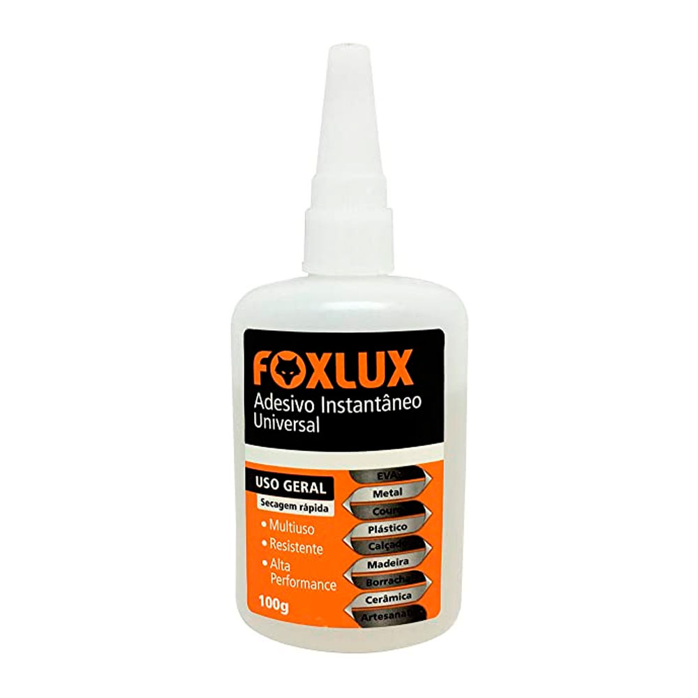 Adesivo Instantâneo Universal 100G - FoxLux
