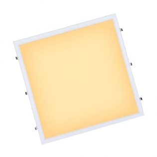 Painel Led Quadrado Embutir 40W Bivolt Luz Amarela 62 cm - Ourolux