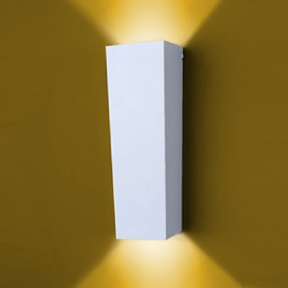 Arandela Bolt Branca Alumínio 31 cm P/ 2 Lâmpadas E27 - Lustres Ideal
