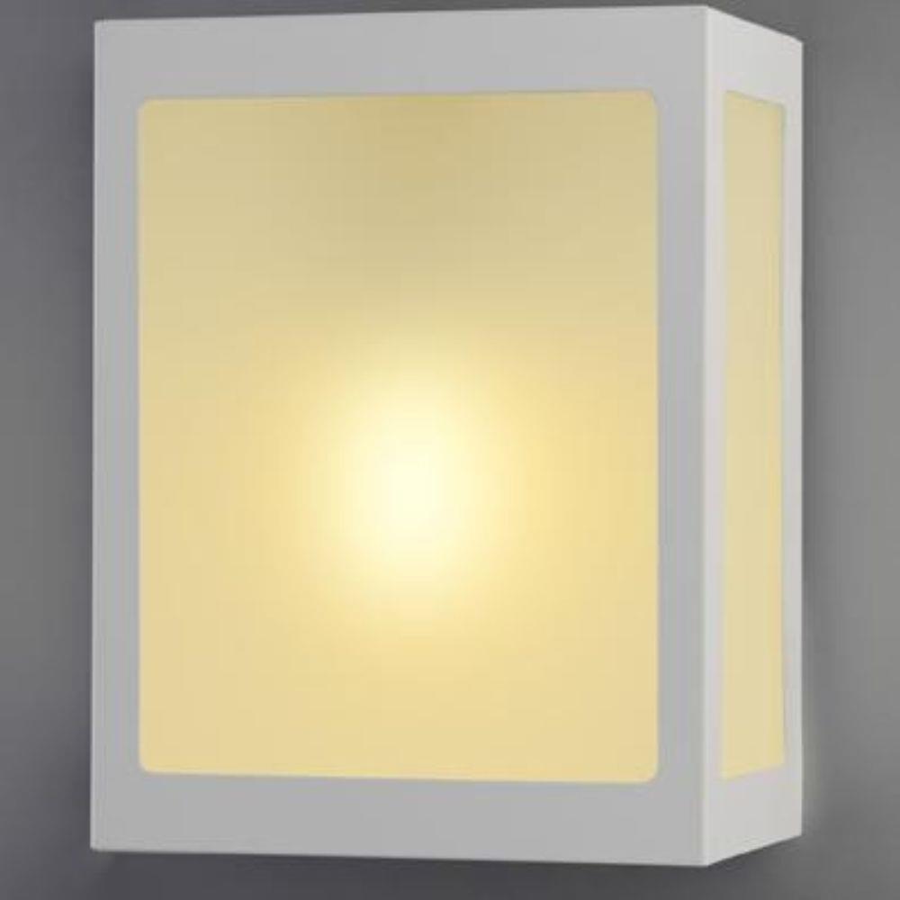 Arandela Bolt Branca Aluminio e Vidro Jateado 20,5 cm P/ 1 Lampada E27 - Lustres Ideal