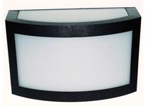Arandela Bolt Preta Policarbonato Leitoso 18,5 cm P/ 1 Lâmpada E27 - Lustres Ideal
